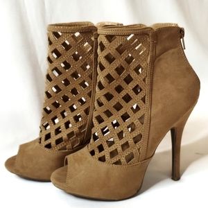 Wild Diva Peeptoe Booties